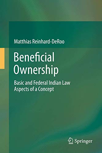 Beneficial Ownership: Basic and Federal Indian Law Aspects of a Concept
