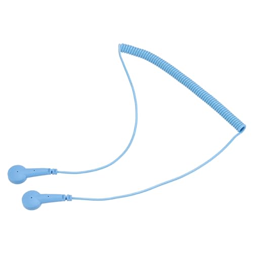Image of MECCANIXITY ESD Grounding Cable Cord 180cm /71 Inch Long,Anti-Static Ground Wire Cable Double Buckle for Eliminate Conductor Electrostatic,Pack of 1(Blue)
