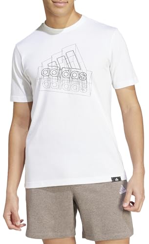 Adidas Tech BOS Graphic Tee t-shirt blanc M aux finitions haut de gamme - 3