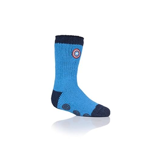 HEAT HOLDERS barn 1 par sockshop tofflor Marvel's Captain America skylt