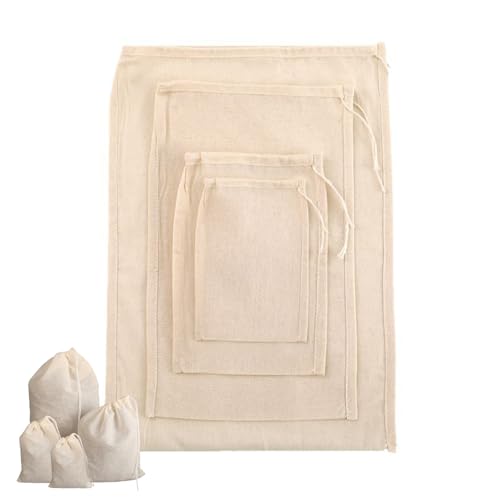 Listado de Coladores y filtros que Puedes Comprar On-line. 46 CEVYEA 4 Tamaños Bolsas Reutilizables de Malla Fina - Colador de Tela para Kefir, Cuajo para Queso, Colador de Tela y Colador de Malla Fina para Yogur, Café, Queso y Bebidas...