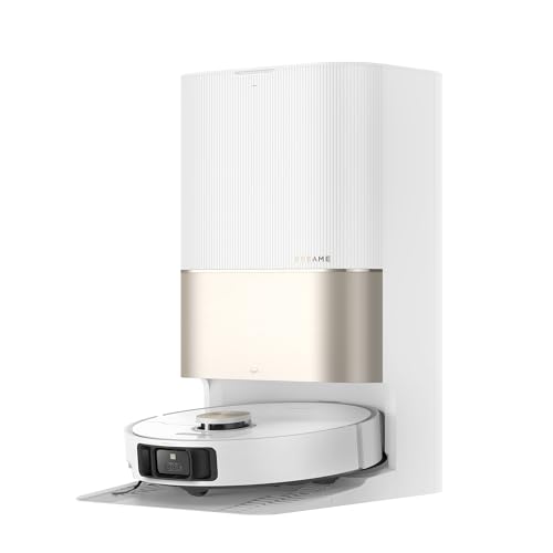 dreame X40 Ultra Complete Saugroboter mit Abnehmbarem&Hebarem Wischmopp, Umfangreiche Reinigung Durch die Seitenbürste, 12000Pa, 70℃ Mopp&Washboard Selbstreinigung, Automatische Entleerung&Nachfüllen