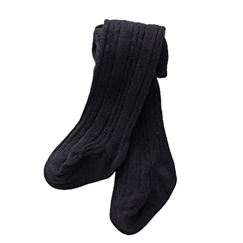 Image of SYGA Baby Tights For Girls Soft Cotton Infant Leggings Toddler Solid Knit Stockings Socks Newborn Warm Crochet Pants