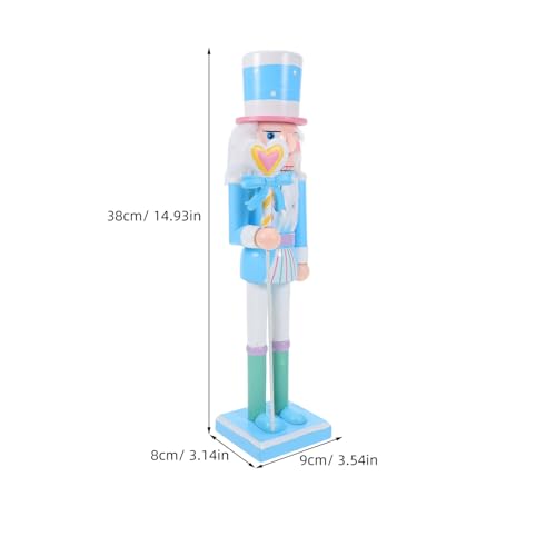 Casse-Noisette en Bois Uonlytech - Statuette de Table pour Décoration de Noël - 3