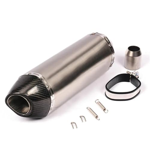 Tuyau d'échappement 51mm carbone pour sorties moto et circuits Yamaha