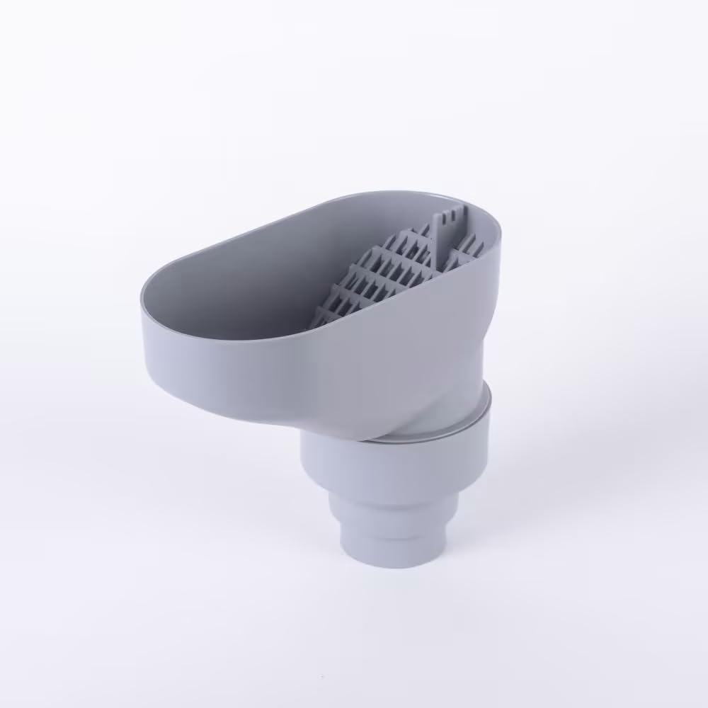 3P Downpipe Gutter Leaf Catcher - Low Maintenance Anti Clog and Blockage, Debris Guard Filter Protector - Grey
