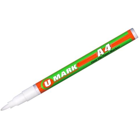 U-Mark A4 Fine Tip Paint Marker White (12 Pack) 10105XFL Cover