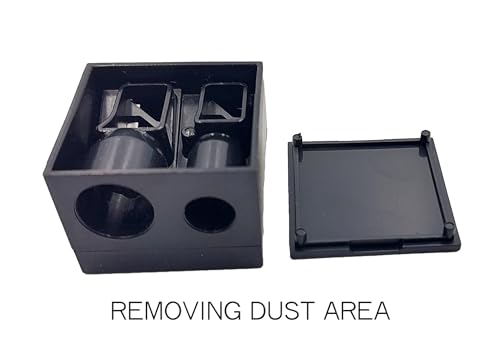 براية أقلام مستحضرات التجميل، للكحل وتحديد الشفاه والمزيد، لون أسود