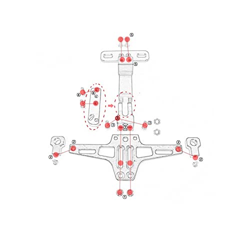 Support de plaque XT660Z Ténéré en aluminium avec support clignotant intégré - 4