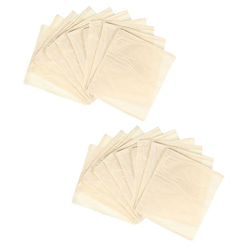 Ipetboom 20 piezas Bolsas de con Cordón de Filtros de Algodón para Infusiones y Especias Prácticas y Reutilizables para Cocina y Bebidas