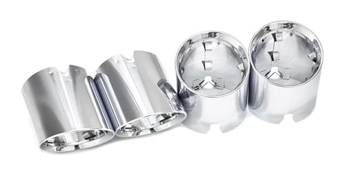 Silenciadores tubo escape M2 M3 M4 boquilla acero inoxidable plata G82 G83 G87