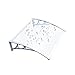 Produktbild PIASSO Vordach Aluminium Markise Haustür Vordach, Erweiterbar Polycarbonat-Platten, Schnee Und Regen Blocker, (Size : 60x120cm )