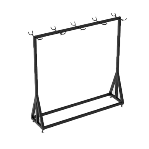 Snowboard Rack,Floor-mounted Surfboard Rack,Iron Skateboard Storage Rack with 360-degree Pulleys,Easy to Install(120x30cm)