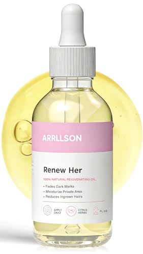 ARRLLSON Renew Her Yoni Oil for Feminine Care 2Fl Oz Natural Rejuvenating Ingrown Hair Serum Brightening Serum for Bikini Area Gentle Moisturizing Formula for All Skin Types