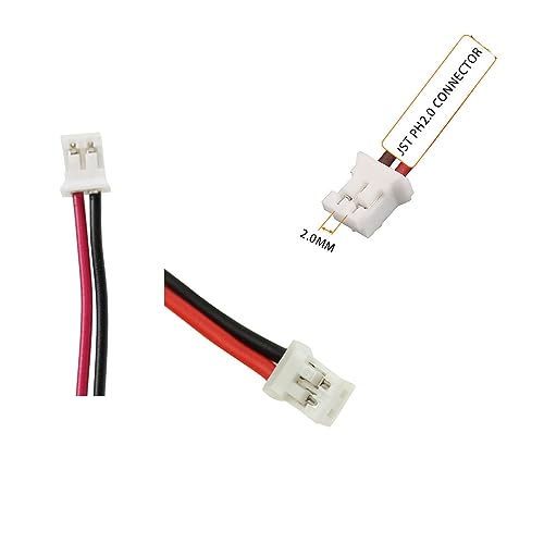 5200Mah 3.7V Lithium Ion Battery With 2.0Pin Jst-Ph Jst 2.0/2P Plug Rechargeable Battery Pack Lithium 3.7 Volt Batteries For Electronics, Toys, Lighting, Equipment, Bluetooth Speaker Other Products. #TOP4