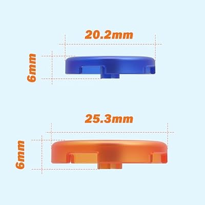 BITFUNX Button Caps, Arcade Stick Replacement Button Caps for Mechanical PushButtons, for Kailh/Cherry/TTC/Akko Switches Caps, Arcade Button Accessories (White Button Caps 14pcs 30mm)