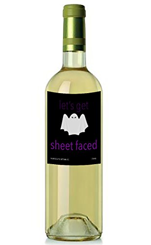 Halloween Wine Bottle Labels Can Labels (12 Pack) Use On Wine Beer Soda Scary Spooky Funny 4 X 5 Inch Funny Easy To Use #TOP7