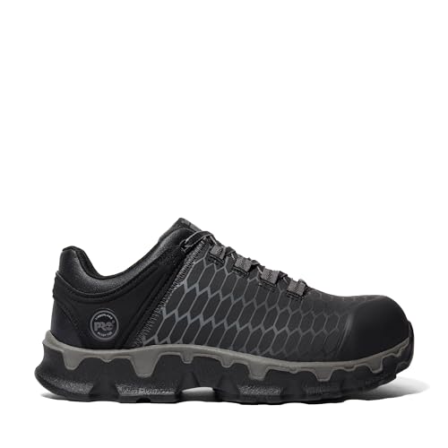 Image of Timberland PRO Women's Powertrain Sport Alloy Safety Toe Industrial Athletic Work Shoe, Black /Grey-2024 NEW, 8W