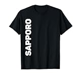 Texto vertical de Sapporo Camiseta