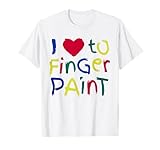 I Heart Love To Finger Paint I'm Paint Cute Couple Valentine T-Shirt