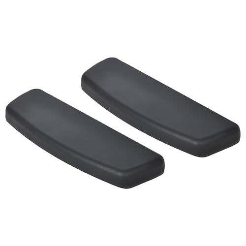 Image of MRC Office Chair arm Rest Replacement Chair Handle Part Ola 2D Adjustable Handle with Pu Soft pad Black (Set of - 2 Piece) with nut Bolts & Key fit to Every Chair (PU Soft Pad)