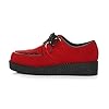 AJVANI lace up Platform Shoes Teddy boy lace up Brothel Creepers Size 12 46 Red Suede #1