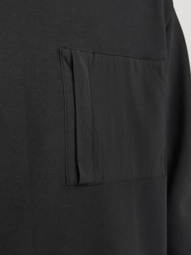 JACK & JONES Herren JCOOUTDOOR Sweat Crew NECKSN Sweatshirt, Schwarz,M – Ansicht 6