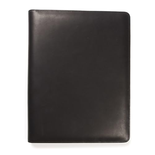 Leatherology Black Oil Standard Padfolio with Pen Loop