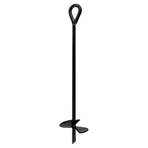 Ground Anchor Heavy Duty (1 Pack), 40 Inches in Length and 0.4 MM Thick in Diameter, Ideal for Securing Animals, Tents, Canopies, Sheds, Car Ports, Swing Sets Cover