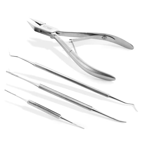 Kit pédicure ongles incarnés Otto Herder en acier inoxydable soulage et soigne à la maison