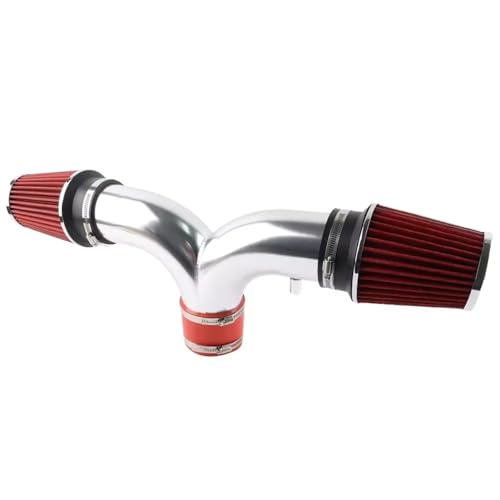 Manguera Admisión Aire 01-04 Para Chevy Para Corvette Para C5 5.7L V8 Piezas Admisión Aire Kit Admisión Aire Frío Rojo Delantero Doble Twin Short Ram Aire Tubo Admisión