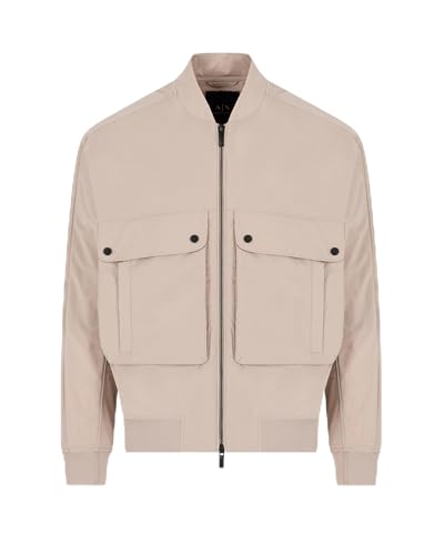 Armani Exchange Blouson pour Homme, édition Bleue, avec Logo, Corde, XXL