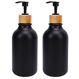 Photo Gallery pssopp set di 2 dispenser di sapone, flaconi riutilizzabili in pet da 500 ml per sapone per piatti, shampoo, balsamo, lozione, ricarica liquida Photo Gallery pssopp set di 2 dispenser di sapone, flaconi riutilizzabili in pet da 500 ml per sapone per piatti, shampoo, balsamo, lozione, ricarica liquida