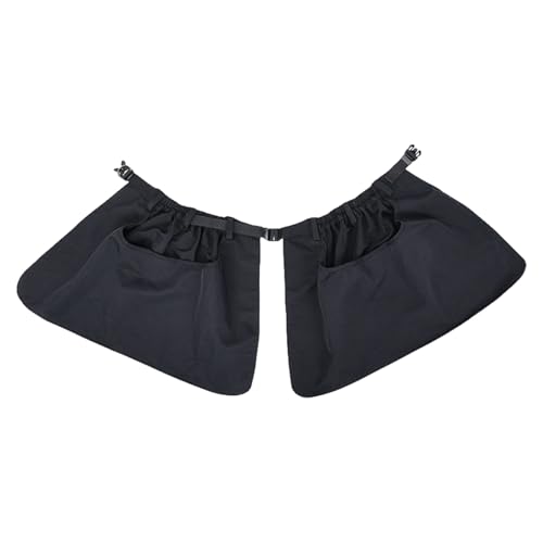 Delantal de entrenamiento para adiestramiento de perros y riñonera negra impermeable