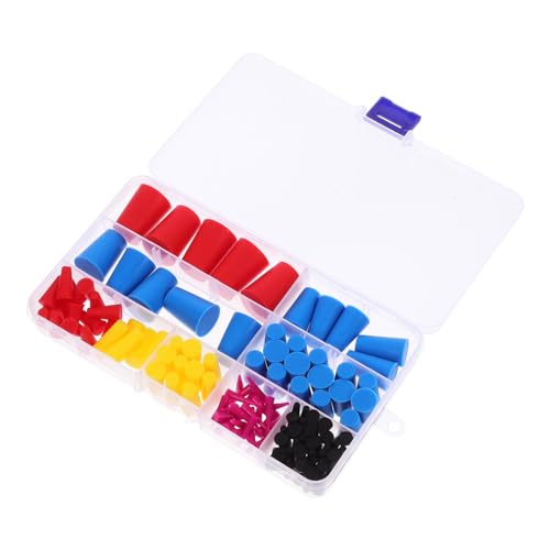 FUNOMOCYA High-Temp Rubber Tapered Plugs 120 Pieces Assorted Sizes Set for Easy Sealing of Holes in Painting Spraying