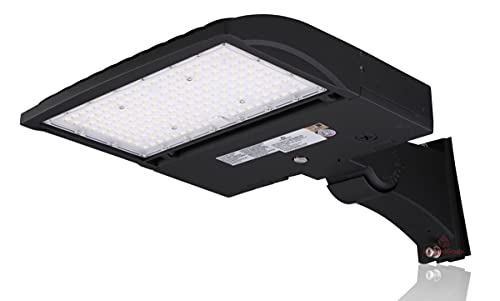 150 Watt NextGen II LED Parking Lot Lights - 20,000 Lumen - Super Efficiency 130 Lumen to Watt - 5000K Bright White - Replaces 500W Halide - LED Shoebox Lights -ARM Mount - NO photocell 150 Watt NextGen II LED Parking Lot Lights - 20,000 Lumen - Super Efficiency 130 Lumen to Watt - 5000K Bright White - Replaces 500W Halide - LED Shoebox Lights -ARM Mount - NO photocell
