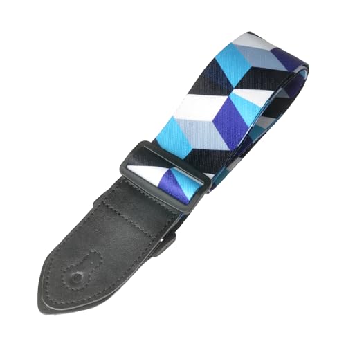 Azor Guitar Strap For Acoustic Electric Guitar Bass,Vintage Woven Guitar Straps Adjustable With Pu Leather Ends thumb #5