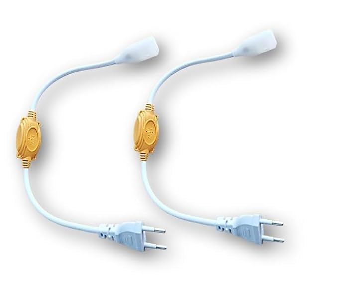 LED Rope Light Adapter Connector Cable | Compatible with SMD 2835 (120 LED/m) Rope Lights | 2-Pin Wireless Plug Connector | Waterproof & Durable | Pack of 2-picture-22
