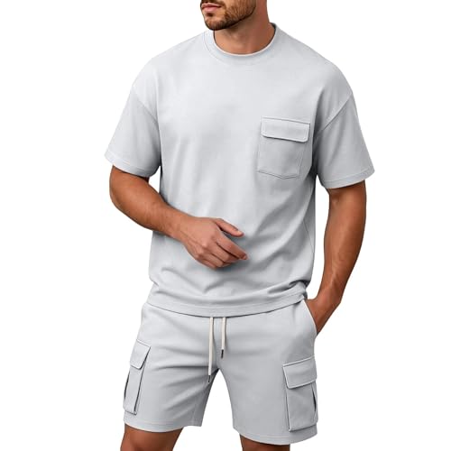 Ensemble deux pièces décontracté homme tissu respirant doux