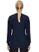 Scrub Jackets for Woman, Snap Front Nurse Jacket with 3 Pockets, Easy Care Soft Fabric, Navy Blue, XL