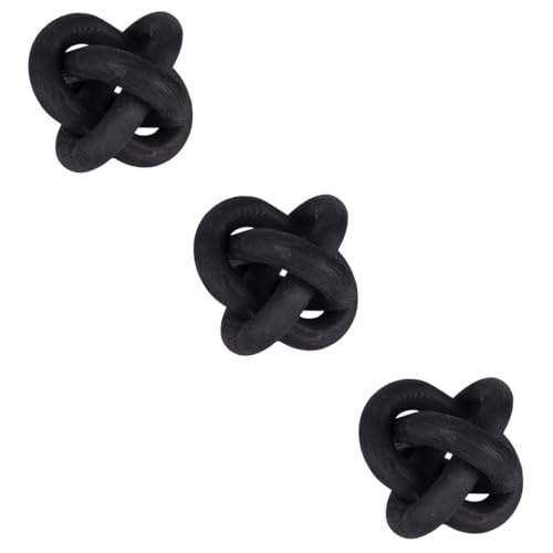 Cabilock 3 Pezzi Di Ornamento Decorativo A Maglie Di Catena Nodi Di Legno Fatti A Mano Per Arredamento Moderno in Stile Fattoria Tradizionale