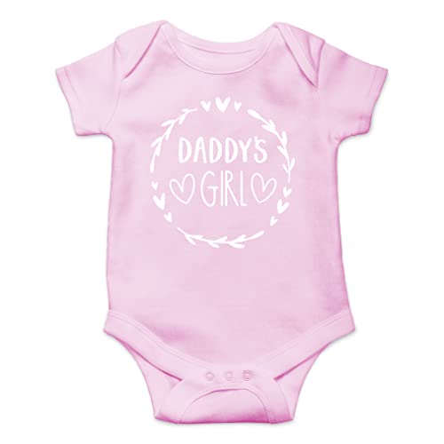 Image of AW Fashions Daddy's Girl Baby Bodysuit Funny Adorable Newborn Girls Romper Clothing Cute Princess Outfit
