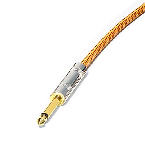 Leking 20 Feet Cable de Instrumento de Guitarra, Bajo Cable de Instrumento Musical Cable de Jack Enchufe de ángulo Recto