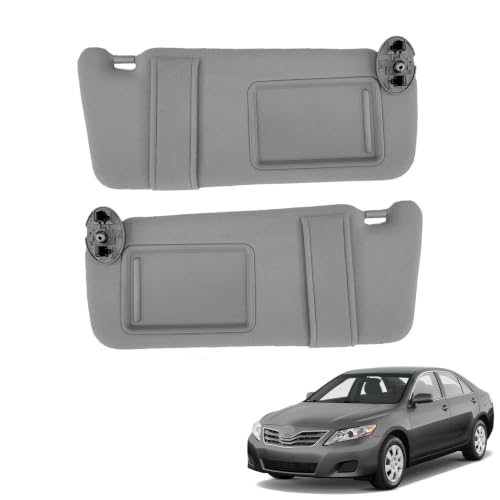 2PCS-Gray Sunvisor fits 07-11 Toyota Camry and Hybrid Without Sunroof by VeloLink - Used condition - US$27.25