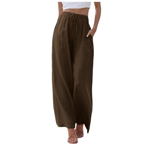Pantalon confortable femme avec large ceinture élastique pour en finir avec la taille serrée