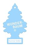 WUNDER-BAUM Auto-Lufterfrischer - Anhänger für langanhaltenden Duft im Auto oder zu Hause - Summer Cotton - 1 Stück