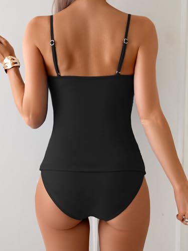 Eomenie Tankini Swimsuits for Women Two Piece Tummy Control Bathing Suit Slimming Modest Swimwear with High Waisted Bottom3