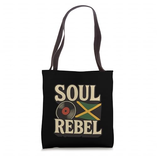 Bolso Tote con diseño Reggae Roots y disco de vinilo miniatura 1