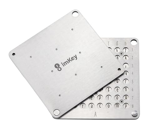 imKey HeirBOX Pro Metal Seed Phrase & Private Key Storage Stainless Steel Crypto Backup for Mnemonic Phrase Fireproof Waterproof Offline Cold Storage BIP39 Compatible(HeirBoxP1)