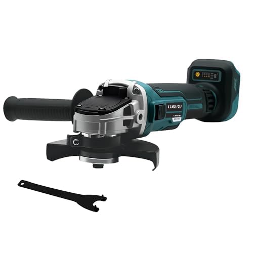 L1NXIXI 4-1/2 Inch Cordless Angle Grinder Power Tool for Makita 18V Battery 8500RPM 4 Variable Speed Brushless Motor - Ideal for Cutting Grinding and Polishing (Battery Not Included)